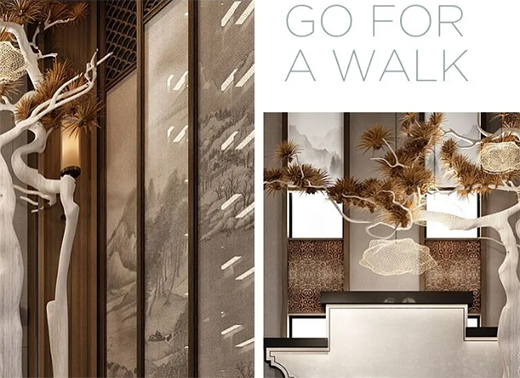 新中式干景造型空間裝修設(shè)計(jì)