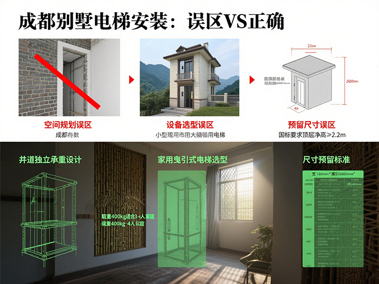 成都別墅電梯 成都別墅電梯安裝注意事項：避免哪些常見誤區(qū)？